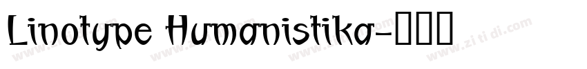 Linotype Humanistika字体转换